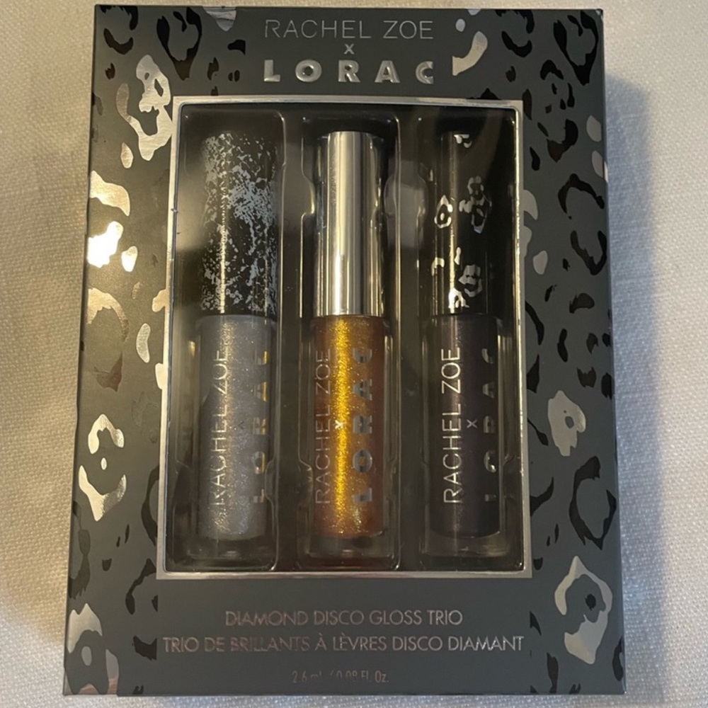 Lorac x Rachel Zoe Diamond Disco Lipgloss Trio: Brand New!